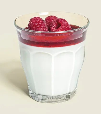 Fromage blanc coulis de fruits