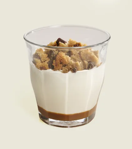 Fromage blanc cookie caramel