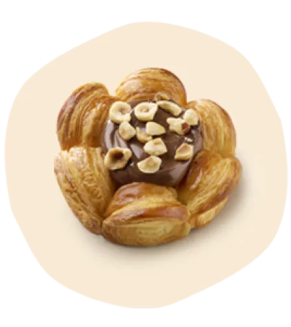 Fleur de croissant Nutella