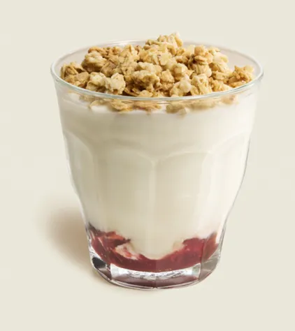 Fromage blanc framboise granola